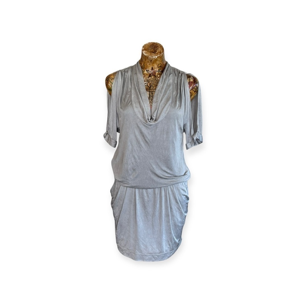 BCBG Maxazria dress small limestone new nwt pockets